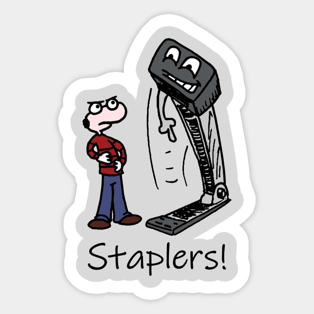 Staplers! Sticker by Benson Comics